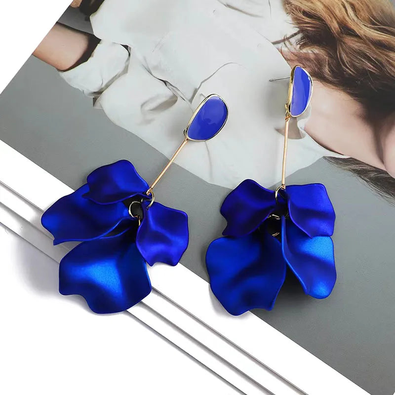 Coating Flower Earring for Women Temperamental Versatile Fashion Ear Jewelry Hot Sale Party Gift 2025 New Style