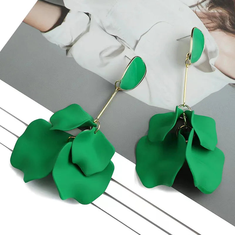 Coating Flower Earring for Women Temperamental Versatile Fashion Ear Jewelry Hot Sale Party Gift 2025 New Style