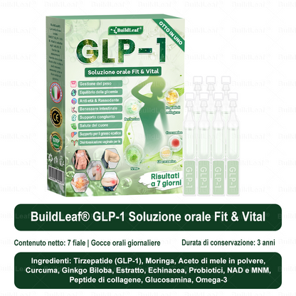 Negozio ufficiale | BuildLeaf® GLP-1 8-in-1 Fit & Vital Soluzione Orale (Solo una volta al giorno, cambiamenti visibili in 7 giorni) ✅ Per obesità, salute cardiovascolare, diabete, apnea notturna, salute intestinale, problemi articolari e altro 2