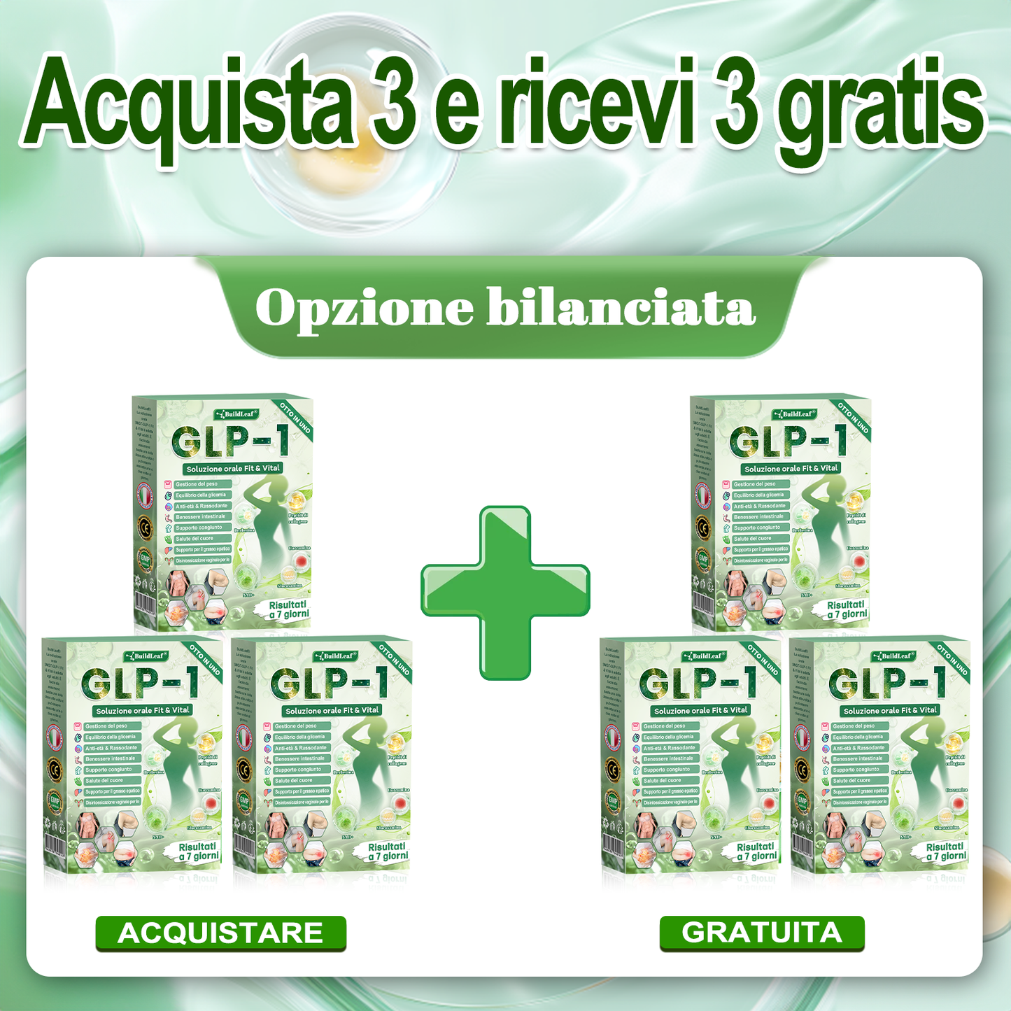 Negozio ufficiale | BuildLeaf® GLP-1 8-in-1 Fit & Vital Soluzione Orale (Solo una volta al giorno, cambiamenti visibili in 7 giorni) ✅ Per obesità, salute cardiovascolare, diabete, apnea notturna, salute intestinale, problemi articolari e altro 2